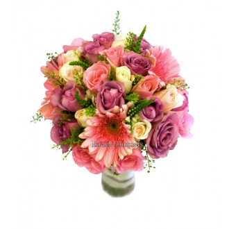 Розовый букет