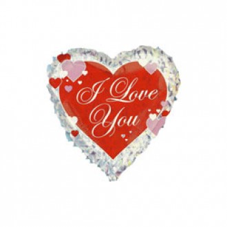 Воздушный шар-сердце № 214 - I love you